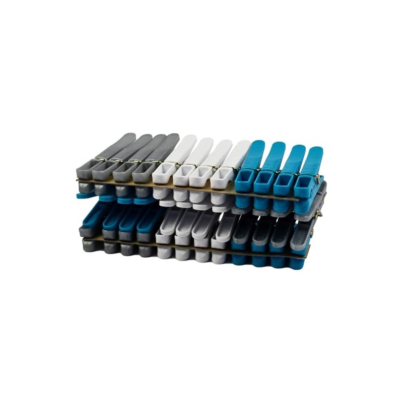 Laguelle 36 Plastic Clothes Pegs Blue, White and Grey –