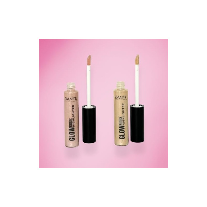 SANTE Naturkosmetik GLOWrious Liquid Highlighter 02 - Natural Glow for