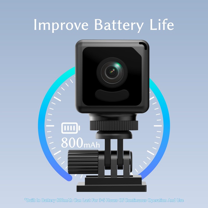 Mini Camera Micro Wireless Cameras, 4K WiFi Portable Nanny Cam