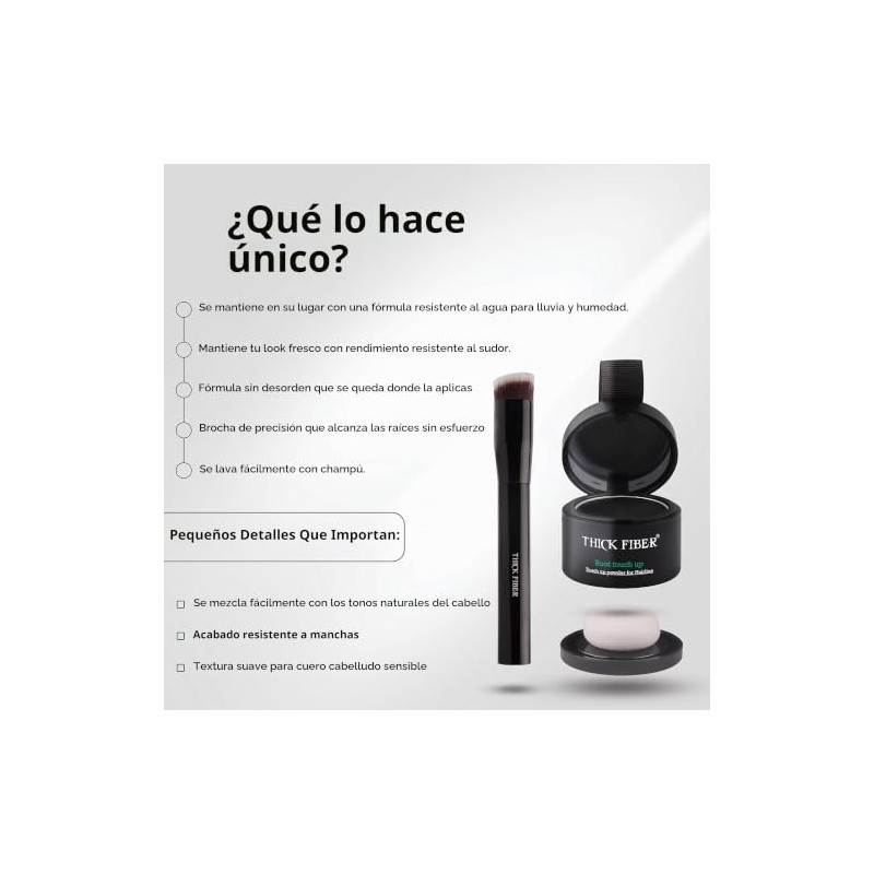 Thick Fiber Root Touch Up Powder - Juego Corrector De