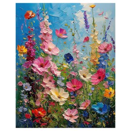 Wildflower Meadow Puzzles for Adults 1000 Pieces,Impossible Hard Difficult Challenging Jigsaw Puzzles for Adults 1000 Pieces,Puzzle with Letters on Back,Recycled Paper Jigsaw Puzzle(27.6"x19.7")