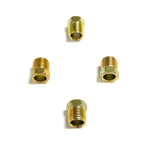 The Stop Shop Inverted Flare Steel Tube Nuts For 3/8 Inch Tube, 5/8"-18 Threads (Pack of 4)