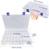 DUOFIRE Accessory Storage, Small Storage Case Box, Transparent, Organizer, Parts