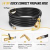 CALPOSE 15FT RV Quick Connect Hose, With Elbow Adapter Fits