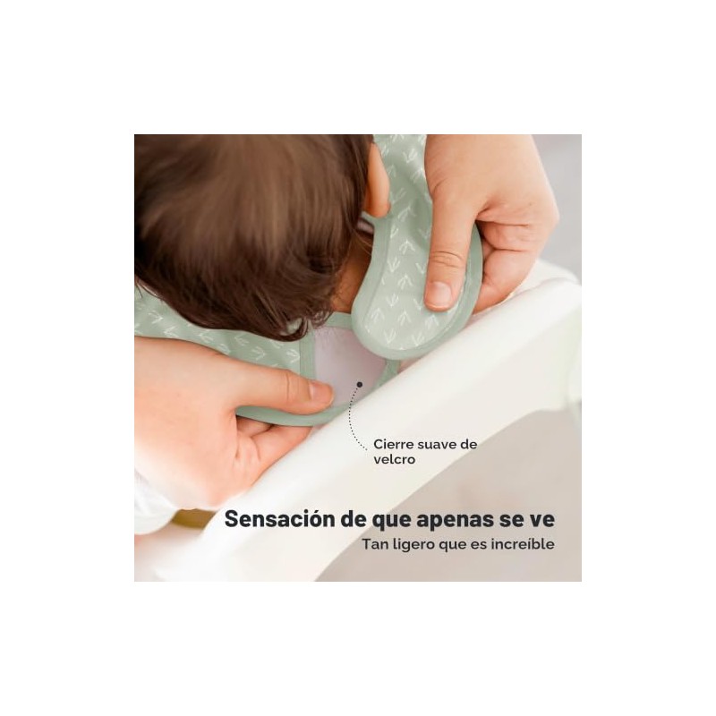KeaBabies - Paquete de 3 baberos impermeables para bebé, ligeros,