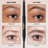 Milani Stay Put Brow Pencil Medium Brown Vegan Smudge Proof