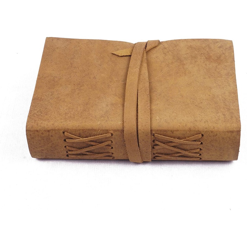 Craftezo Vintage Leather Journal - Antique Leather Bound Journal Writing