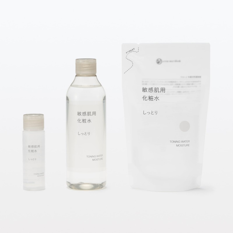 MUJI 83434977 Sensitive Skin Lotion, Moist (Refill), 9.1 fl oz