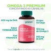 PRONAT Omega 3 Premium Concentrado, Suplemento Alimenticio, 60 Cpsulas con
