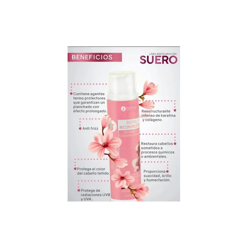 Tratamiento Suero Reconstructor Con Colágeno Y Keratina