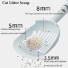 MAEELOU Durable Plastic Cat Litter Scoop - Easy Clean Kitty