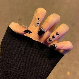 [Out_62] DIY Nail Art at Home: 10 Types of Nail Tips with Charms - LM-P010／ONE / [아우트_62]셀프 네일아트 집에서 혼자 파츠 네일팁 10종 - LM-P010／ONE