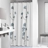 Sealskin Orchid Shower Curtain, Polyester, Blue, 180 x 200 cm