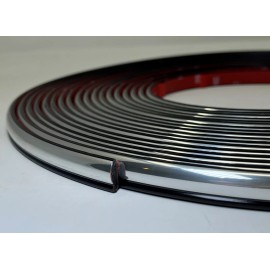 Trim Gard Black & Chrome 1/2" x 20'  Universal Trim-Gard Wheel Well Molding (201-20)