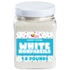 White Nonpareils Sprinkles – 1.8 LB Bulk Candy - Non