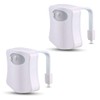 BSASHF 2 Pack Color Changing Toliet Night Light Motion Sensor