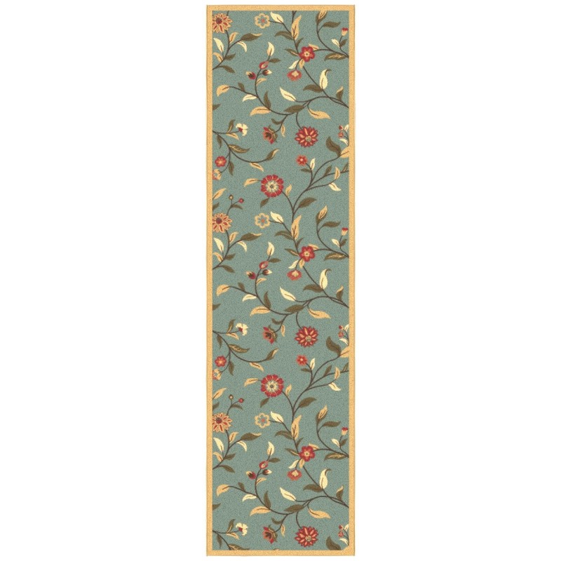 Ottomanson Hallway Runner Rug 2'7" x 9'6" Non Slip Floral