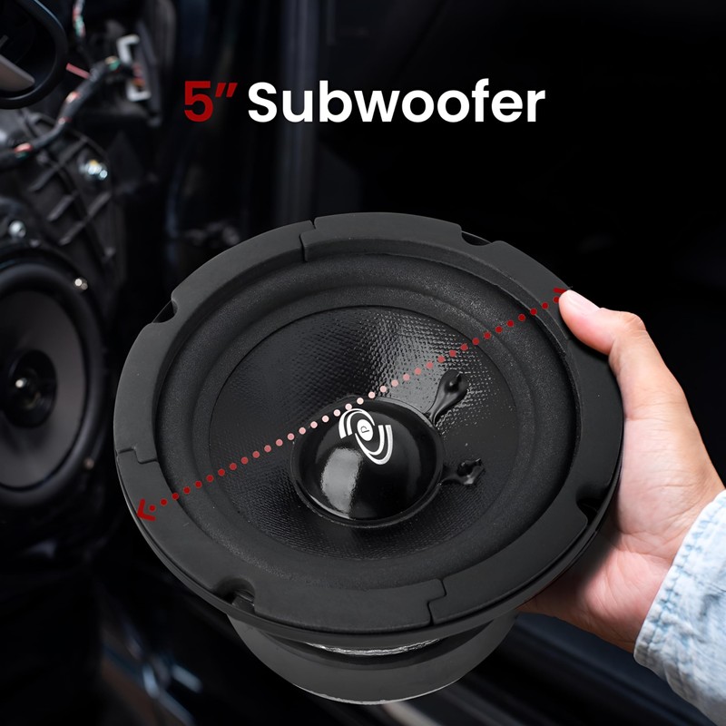 Pyle 5 Inch Woofer Driver-Upgraded 200 Watt Peak High Performance