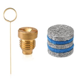 0.04in Foam Cannon Orifice Nozzle Tips, 3000 PSI Foam Cannon Nozzle Replacement Universal Thread Foam Cannon Nozzle with 3 Foam Maker Mesh Cleaning Needle and 2 Cotton Pads for Snow Foam Lance Parts