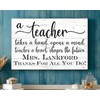 Broad Bay Teacher Gift Plaque Custom Sign Class Appreciation Gift