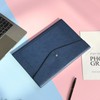 Wason Expanding A4 Document File PU Leather Envelope Case Holder-Large