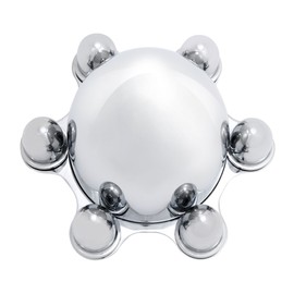 KNS Accessories KC6050 Chrome 6 Lug Spider Hub Cap for 1947-1972 Chevy, GMC, Pick Up Truck, C10, C15, Metallic, 4 1/4" x 4 3/4" Tall