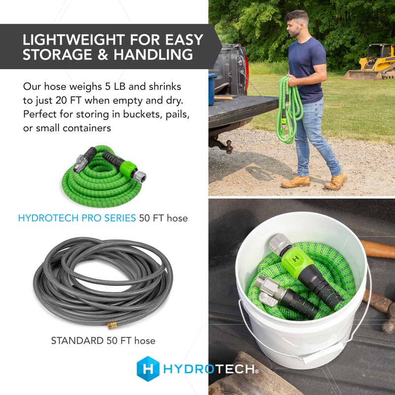 HydroTech 50 ft Expandable Garden Hose - Pro Series, 2x
