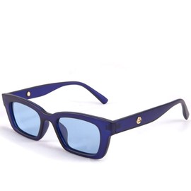 FEISEDY Retro Rectangular Polarized Sunglasses 90's Vintage Frame UV400 Protection for Women Men B2677