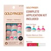 GoldFinger 24 Pcs Press On Toenails, Wide Fit Fake Nails,