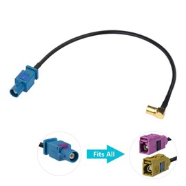 Bingfu Vehicle Car Truck SUV Satellite Radio Antenna Adapter Converter Cable,15cm Fakra Z Male to SMB Plug Coaxial Pigtail Cable Compatible with Car Sirius XM Satellite Radio Stereo Receiver Tuner