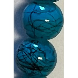 Unbranded 58 8mmTurquoise Color Glass Beads Light Blue 1 Strands 58 Beads Per Strand