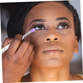 6piezas Pinceles De Silicona Para Labios y Ojos Tapa Aplicadores De Maquillaje Para Labial y Sombra De Ojos Herramientas De Uso Profesional y Personal Fáciles De Transportar