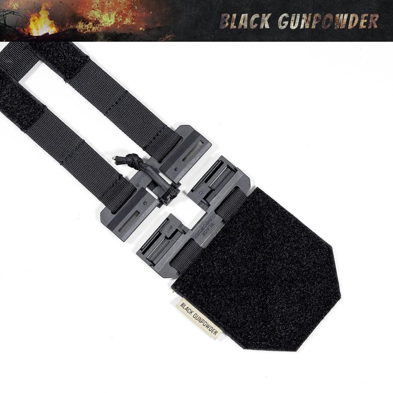 Black Gunpowder Tactical Dos bandas de liberación rápida Cummerbund Hebillas