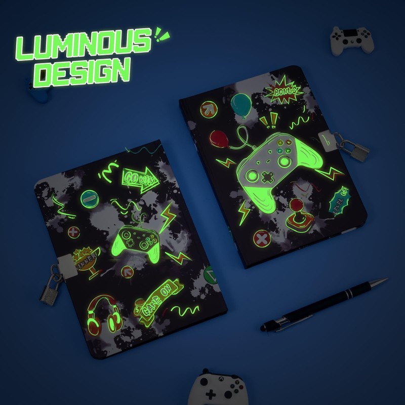 WERNNSAI Kids Diary Set for Boys, Game Journal Set -