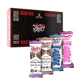 Vegan Chocolate Bars Gift Set - Bixby Box of 4 Unique Flavors - Dark Chocolate Sampler Mix - Gluten Free, Kosher, non GMO, All Natural Candy - Real Ingredient Gourmet Chocolate Bars - 1.5oz Each