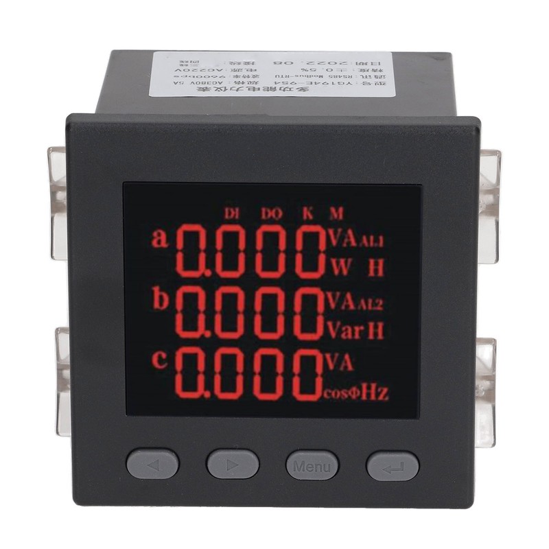 3 Phase Digital Ammeter Intelligent Multi Function Energy Power Meter