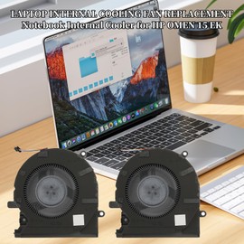 Garsent Laptop CPU Cooling Fan for Omen 15 EK 15 EK0005LA 15 EK0013DX L98737 001 CPU GPU Cooler 4 Pin Notebook Fan Small and Lightweight CPU Cooling Fan