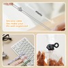 YANGMUM 24pcs Silicone Cable Ties Reusable, Cord Organizer, 4 Styles