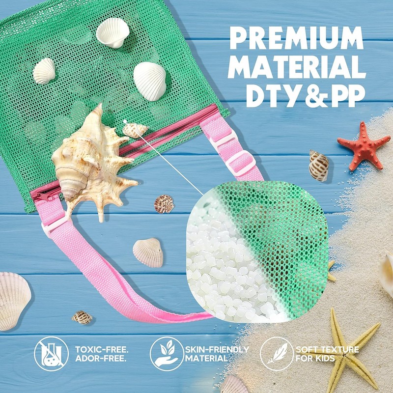 XINYUICEAN Bolso De Playa y Bolso de Mano de Malla,