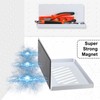 Therwen 4 Pack Magnetic Pegboard Shelves Wall Organizer Metal Peg