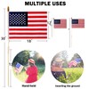 50 Pcs 12x18 Inch American Flags on Stick, American Flags,