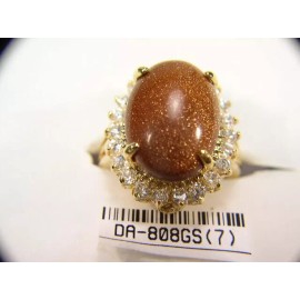 DOLPHIN ORE SZ'S 5,6,7,8,9 GOLDSTONE RING  *Special* VINTAGE  SEMI-PRECIOUS GEMSTONE DA808GS