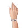 500 WristCo Holographic Silver VIP Plastic Wristbands - Wristbands for