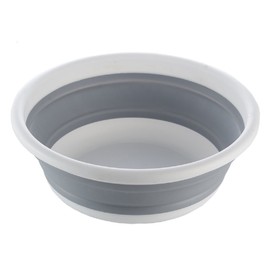 TSHOME Multipurpose Collapsible Round Washing Up Bowl Basin Outdoor Travel Camping Hiking Caravan Water Carrier Foldable Bucket