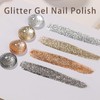 Gyraolvant 4 Colors Gold Silver Glitter Painting Gel Nail Polish