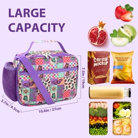RLGPBON Kids Lunch Box for Girls Lunch Bag Insulated Durable Lunch Box Children Lunch Tote Bag for School