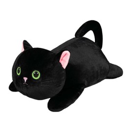 CSVBTRF Weighted Stuffed Animals, 4.1 lbs 19" Black Cat Plush Hugging Pillow, Weighted Cat Stuffed Animal Gifts for Kids Boys and Girls