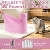 PCCALIGO 50-Pack Microfiber Cleaning Cloth Roll 12"x12", Lint-Free, Pink