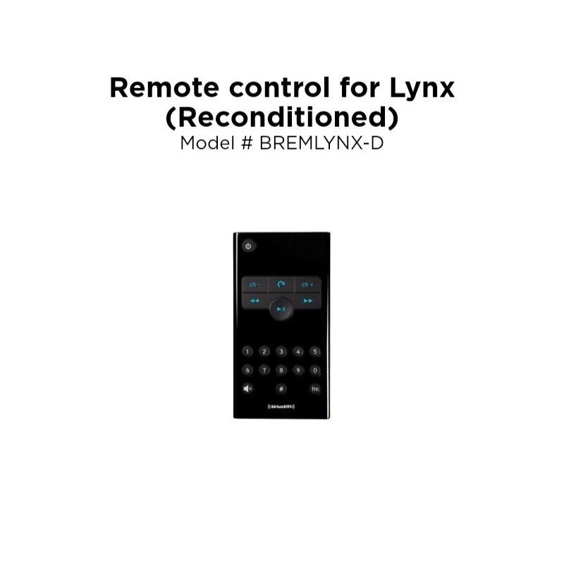 Sirius XM Radio Brand New With Battery XM Lynx Remote