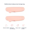 2PCS Silicone Makeup Brush Holder Waterproof Soft Portable Cosmetic Storage